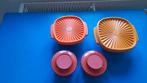 Set vintage Tupperware oranje, Ophalen of Verzenden, Zo goed als nieuw, Oranje
