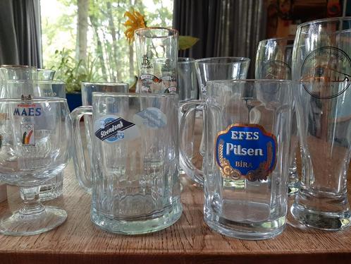 24 unieke bierglazen, Verzamelen, Glas en Drinkglazen, Zo goed als nieuw, Ophalen