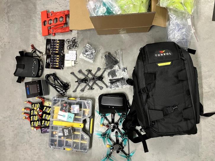 FPV Drones/etc., Hobby en Vrije tijd, Modelbouw | Radiografisch | Helikopters en Quadcopters, Zo goed als nieuw, Quadcopter of Multicopter