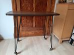 Vintage 50-60 tv-tafel op wielen, Ophalen