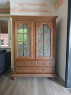 Vintage eikenhouten kast, Ophalen, Gebruikt, 100 tot 150 cm, Met deur(en)