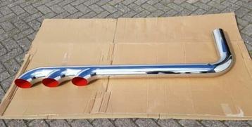 Scania RVS uitlaat gepolijst 170x54x11.2cm 000016 beschikbaar voor biedingen