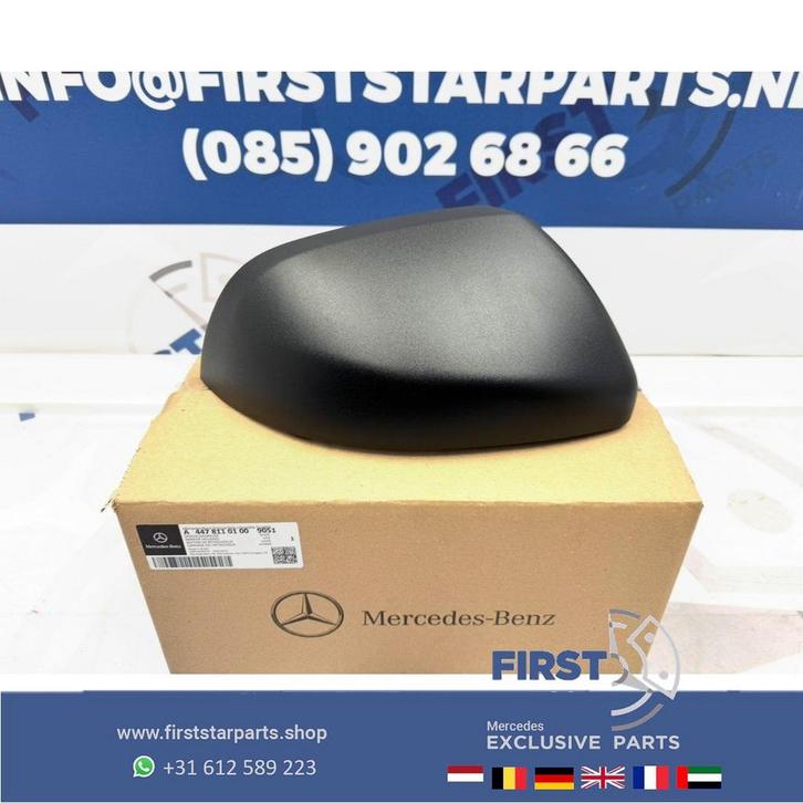 W447 SPIEGEL KAP RECHTS zijspiegel kapje Mercedes EQV / V KL, Auto-onderdelen, Spiegels, Mercedes-Benz, Gebruikt, Ophalen of Verzenden