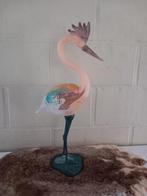 Glazen flamingo, Antiek en Kunst, Ophalen of Verzenden