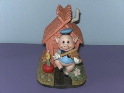 Disney beeld: de drie biggetjes., Verzamelen, Disney, Gebruikt, Beeldje of Figuurtje, Overige figuren, Ophalen of Verzenden