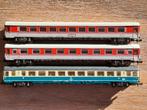 Minitrix schaal 3 delige set ic wagons DB Duitse spoorwegen, Hobby en Vrije tijd, Modeltreinen | N-Spoor, Gebruikt, Gelijkstroom