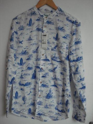 United Colors of Benetton M Medium hemd wit blauw beschikbaar voor biedingen