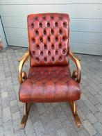 Schommelstoel Chesterfield leder, Antiek en Kunst, Ophalen