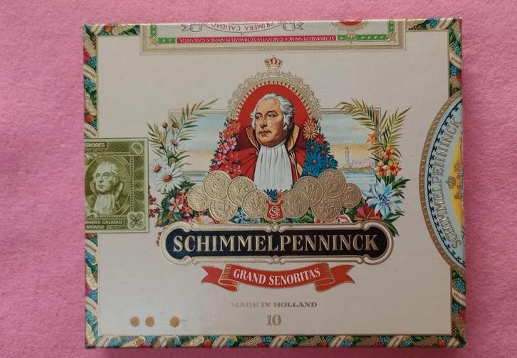 Boîte à cigares Schimmelpenninck 10 Grand Senoritas, Collections, Articles de fumeurs, Briquets & Boîtes d'allumettes, Utilisé
