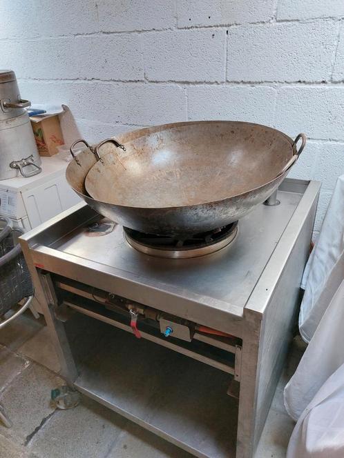 Catering wok/paella fornuis op gas., Zakelijke goederen, Horeca | Keukenapparatuur, Fornuis, Frituur en Grillen, Gebruikt, Ophalen
