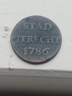 Duit nederland 1786 Utrecht, oude munten, Postzegels en Munten, Munten | Nederland, Ophalen of Verzenden