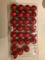 Rode matte en glanzende kerstballen in kunststof., Diversen, Kerst, Ophalen, Gebruikt