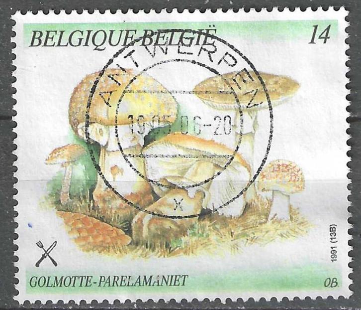 Belgie 1991 - Yvert/OBP 2419 - Natuur - Paddestoelen (ST), Postzegels en Munten, Postzegels | Europa | België, Gestempeld, Gestempeld