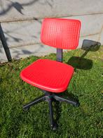 Chaise de bureau, Huis en Inrichting, Bureaustoelen, Ophalen, Gebruikt, Rood, Bureaustoel