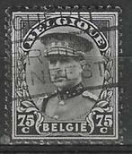 Belgie 1934 - Yvert/OBP 384 - Koning Albert I met kepi  (ST), Verzenden, Gestempeld, Gestempeld, Koninklijk huis