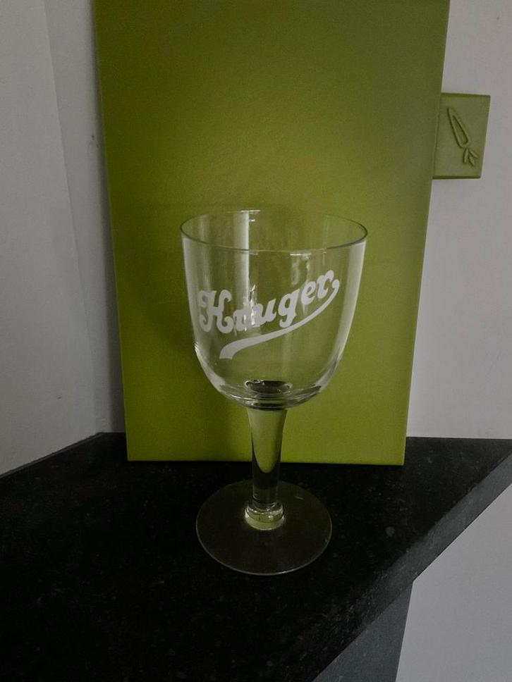 Zeer oud bierglas Krüger, Verzamelen, Glas en Drinkglazen, Zo goed als nieuw, Verzenden