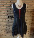 (27) -robe femme t. 42 noire et rouge - cache cache -, Zwart, Maat 42/44 (L), Cache-cache, Ophalen of Verzenden