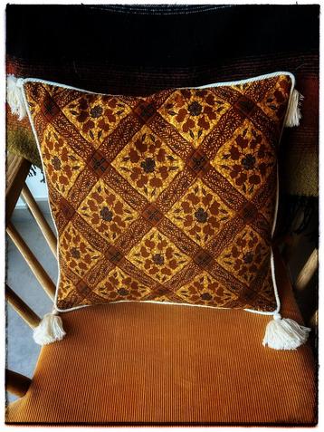 Coussin rétro en patchwork, Enlèvement ou Envoi, Comme neuf