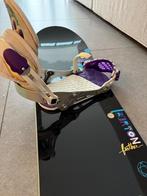 Snowboard Burton Feather 144 + aluminium bindingen ride VXN, Sport en Fitness, Snowboarden, Ophalen, Zo goed als nieuw, Bindingen