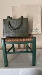 Vintage handtas “blok van Heyst” & geldbeugel/opbergdoos, Ophalen, Zo goed als nieuw, Groen, Handtas