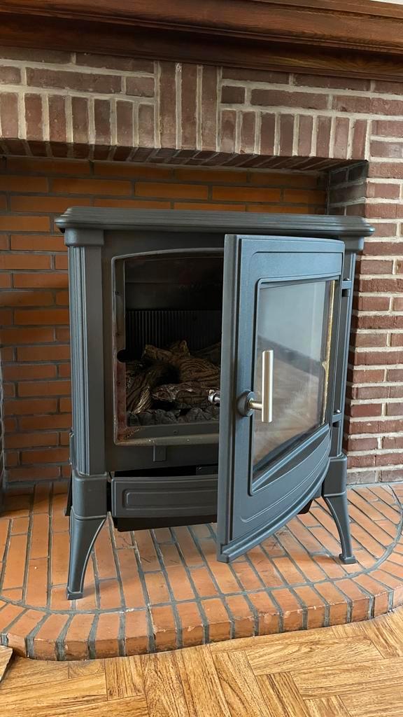 Gietijzeren gaskachel Nestor Martin S34, Huis en Inrichting, Kachels, Gebruikt, Inbouw, Gaskachel, Gas, Ophalen