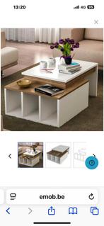 Salontafel in mangohout en melanine, Huis en Inrichting, Ophalen