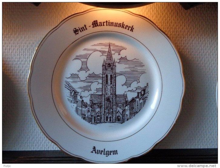uniek bord Magvam porselein van AVELGEM (Kortrijk), Antiquités & Art, Antiquités | Porcelaine, Enlèvement ou Envoi
