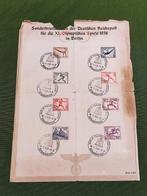 Sonderbriefmarken Olympischen Spiele 1936 Berlin, Postzegels en Munten, Ophalen of Verzenden