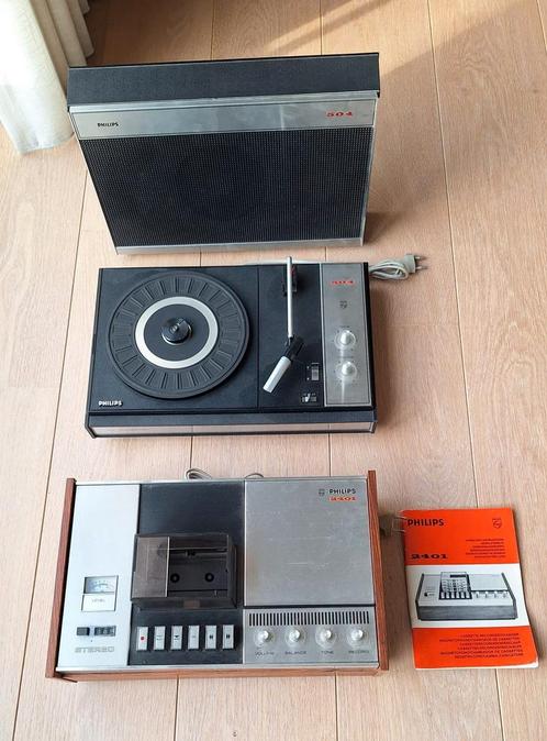 Vintage Philips platenspeler, TV, Hi-fi & Vidéo, Tourne-disques, Ne fonctionne pas, Tourne-disque, Philips, Automatique, Enlèvement ou Envoi