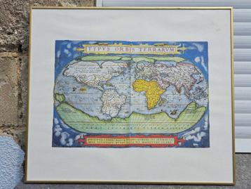 lithographie carte du monde beschikbaar voor biedingen
