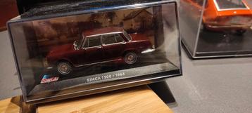Simca 1500 1964 bordeaux 1:43 in vitrinedoosje  beschikbaar voor biedingen