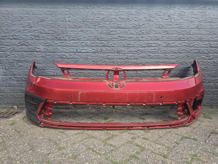 VW Polo 2G Facelift 2021+ Voorbumper Bumper 4xPDC Origineel!, Auto-onderdelen, Carrosserie, Bumper, Volkswagen, Gebruikt