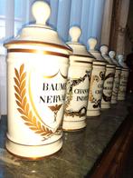 volledige reeks poceleinen apothekerspotten, Antiquités & Art, Curiosités & Brocante, Enlèvement