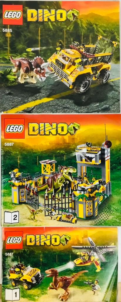 Manuels Lego 5885 + 5887 Jurassic Park World Dino 2012, Enfants & Bébés, Jouets | Duplo & Lego, Utilisé, Lego, Briques en vrac