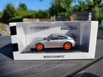 Porsche 997 911 GT3 RS (grijs/oranje) 1/43 minichamps, Hobby en Vrije tijd, Ophalen of Verzenden, Zo goed als nieuw, Auto, MiniChamps