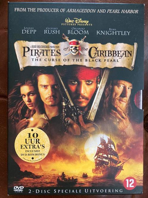 DVD - Pirates of the Caribbean- The curse of the black pearl, Cd's en Dvd's, Dvd's | Avontuur, Zo goed als nieuw, Ophalen of Verzenden