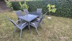 Tuintafel + 6 stoelen, Tuin en Terras, Tuinmeubel-accessoires, Ophalen, Gebruikt