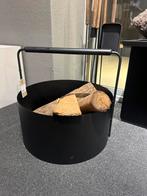 Corbeille en bois noire Blomus, Maison & Meubles, Accessoires pour la Maison | Plataux & Paniers, Neuf, Rond, Enlèvement, Panier