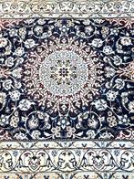 Prachtige tapijt (Nain) 6La- Wol met Zijde- Geknoopt in Iran, Crème, 150 tot 200 cm, 200 cm of meer, Ophalen of Verzenden