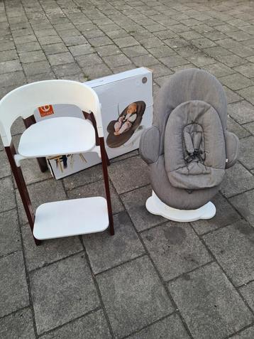 Stokke steps stoel met bouncer, babyset en tray beschikbaar voor biedingen