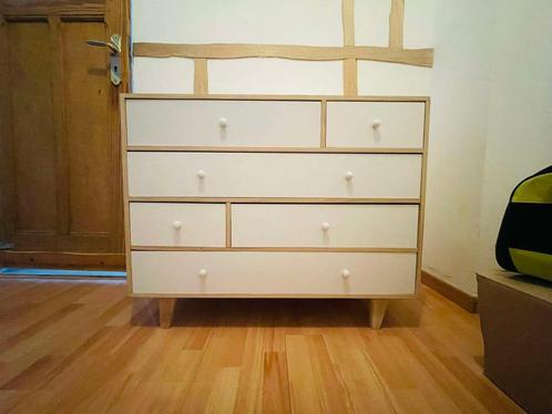 Commode 6 tiroirs, Huis en Inrichting, Kasten | Ladekasten, Zo goed als nieuw, Eikenhout, Overige materialen, 5 laden of meer