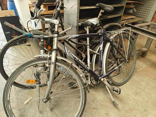 Lot van 3 oude fietsen – ideaal voor onderdelen, Fietsen en Brommers, Fietsonderdelen, Gebruikt, Algemeen, Ophalen