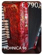 HONICA (HOHNER) 37/96 3/4 5+3 registers, Nieuw, 96-bas, Hohner, Met riemen