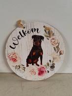 Wandbord / Welkombord Rotweiler, Ophalen of Verzenden, Nieuw