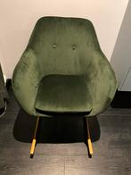 Schommelstoel mosgroen velvet, Huis en Inrichting, Stoelen, Ophalen, Zo goed als nieuw