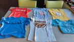 Tshirt meisje blauw rood zomer maat 140, Enlèvement ou Envoi, Chemise ou À manches longues, Comme neuf, Bel en Bo