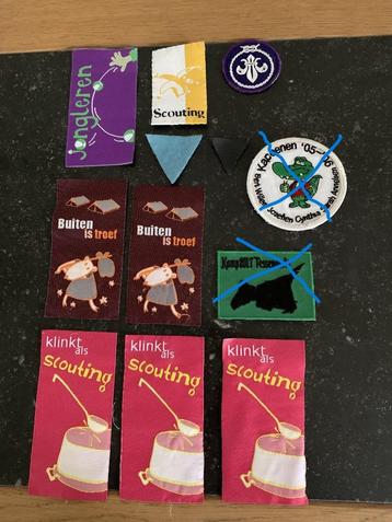 Scouts en Chiro emblemen badges wimpel beschikbaar voor biedingen