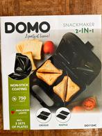 Nooit gebruikte Domo Croque -Wafel 2-in-1, Elektronische apparatuur, Ophalen, Uitneembare platen, Nieuw