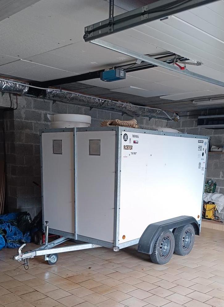 Remorque double essieux 2,50m 750kgs, Auto diversen, Aanhangers en Bagagewagens, Gebruikt, Ophalen