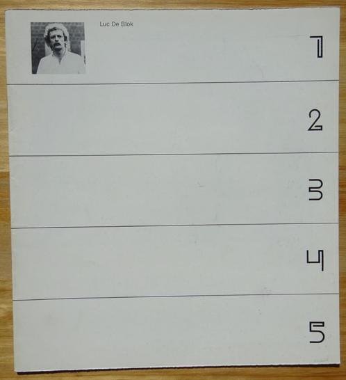 HAM 1982, Luc De Blok, monografische brochure, Boeken, Kunst en Cultuur | Beeldend, Zo goed als nieuw, Schilder- en Tekenkunst